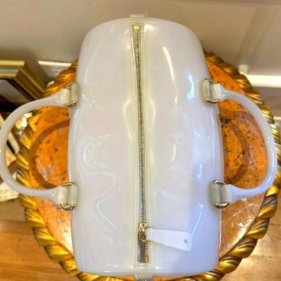 Darling FURLA White Candy Jelly Boston Bag & Dust Cover - Picture 4 of 6
